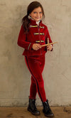 Lillie Mae Red Velvet Tuxedo Legging